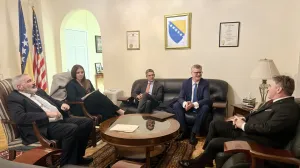 Željko Komšić sa Danielom J. Lawtonom u Washingtonu Predsjedništvo BiH/Predsjedništvo Bih