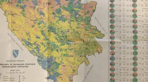 Zemljišna karta RBiH iz 1992. godine/ IGES/