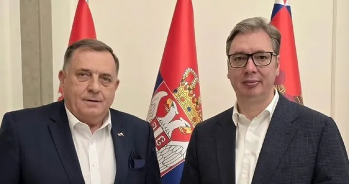 milorad dodik i aleksandar vučić, sastanak u beogradu Instagram/Instagram