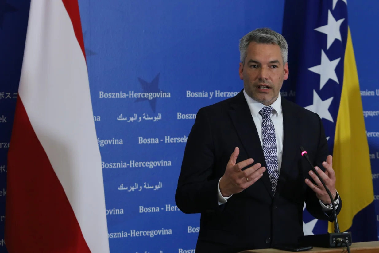 Pres ministra sigurnosti BiH Selme Cikotića i ministra unutrašnjih poslova Republike Austrije Karlom Nehammerom/Senad Gubelić