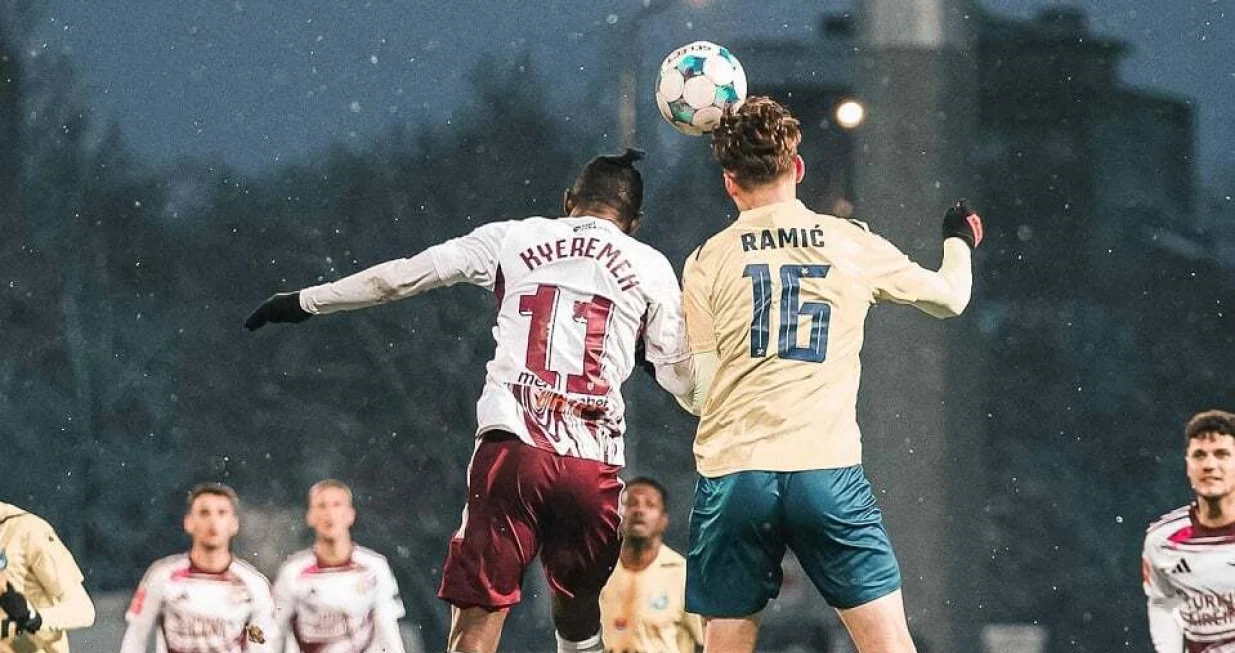 Francis Kyeremeh i Tarik Ramić (FOTO: FK Sarajevo)/Foto: 