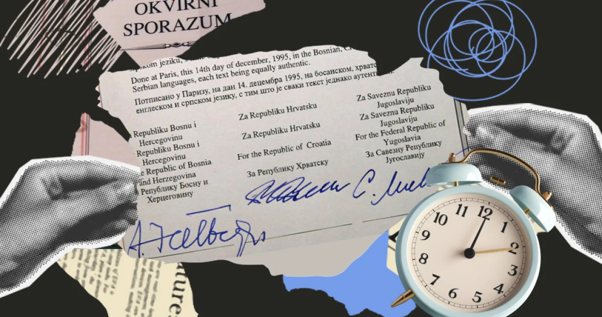Kolumna Pavla Mijovića: Dejtonsko jučer, danas i sutra/Ilustracija/Benjamin Krnić