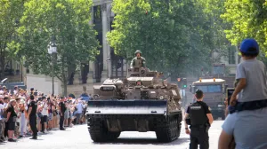 francuska vojska, vojni rok, vojnici, tenk/Lucas Lemoine