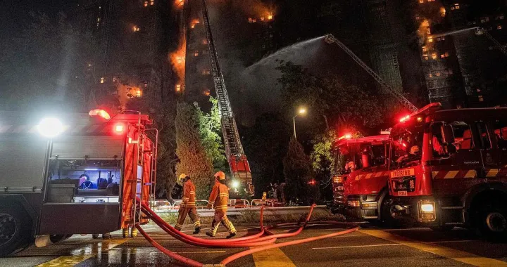 Požari u neboderima u Hong Kongu u Kini/Kmg