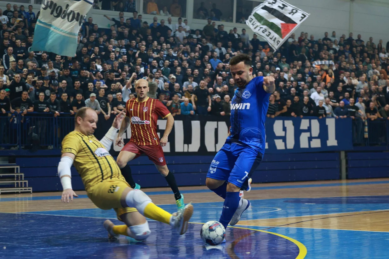 Futsal Željezničar - GFC Sarajevo (FOTO: Armin Herić, Futsal Željezničar)/Foto: Adem Catic/fkz.ba