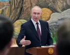 Russian President Vladimir Putin speaks during a press conference following the Collective Security Treaty Organization (CSTO) summit in Bishkek, Kyrgyzstan, November 27, 2025. Sputnik/Alexey Nikolskyi/Pool via REUTERS ATTENTION EDITORS - THIS IMAGE WAS PROVIDED BY A THIRD PARTY./Alexey Nikolskyi