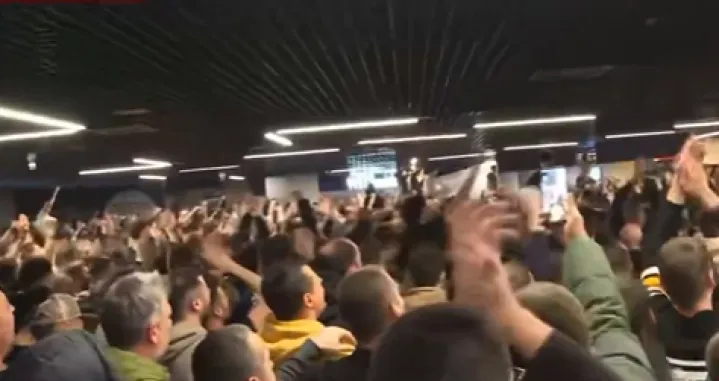 Grobari - navijači Partizana (FOTO: Screenshot/X)/Foto: 