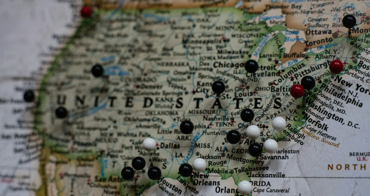 Amerika, SAD, USA, mapa, zemlja, država, states/Joey Csunyo