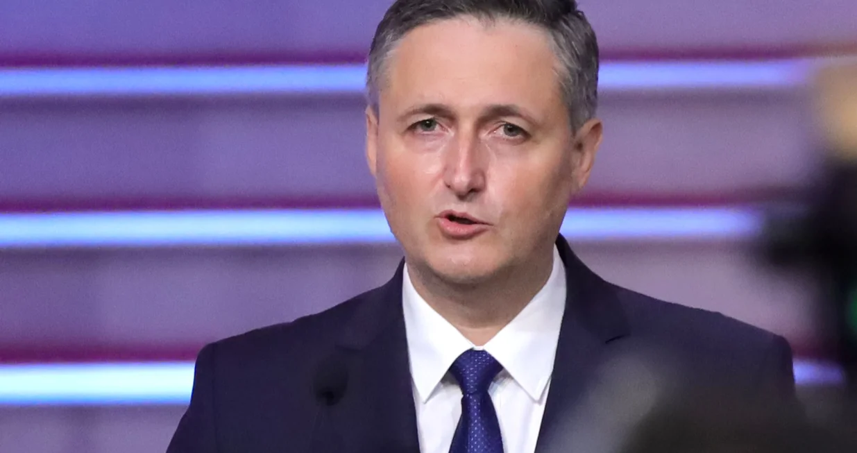 Predsjedavajući Predsjedništva Bosne i Hercegovine Željko Komšić i član Predsjedništva Bosne i Hercegovine dr. Denis Bećirović domaćini su prijema povodom Dana državnosti Bosne i Hercegovine, Vijećnica./Senad Gubelić