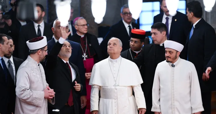 Papa Lav XIV je posjetio Plavu džamiju/Anadolija/