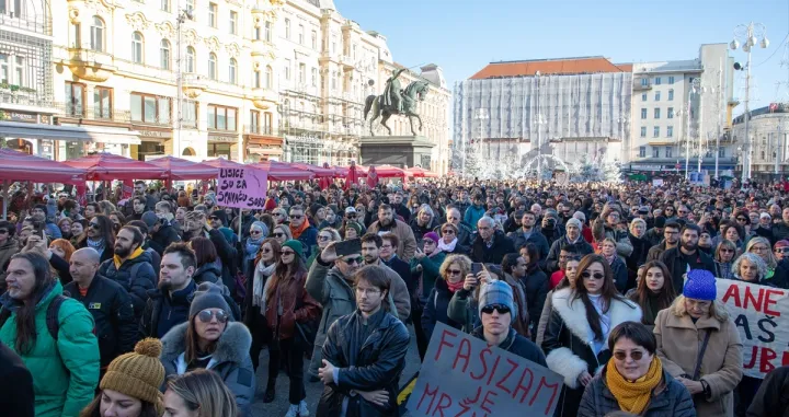 Ujedinjeni protiv fašizma, protesti u Hrvatskoj, Hrvatska/Anadolija