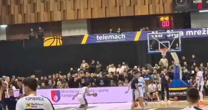 BH Hooligansi došli u dvoranu Mirza Delibašić (FOTO: Screenshot)/Foto: 