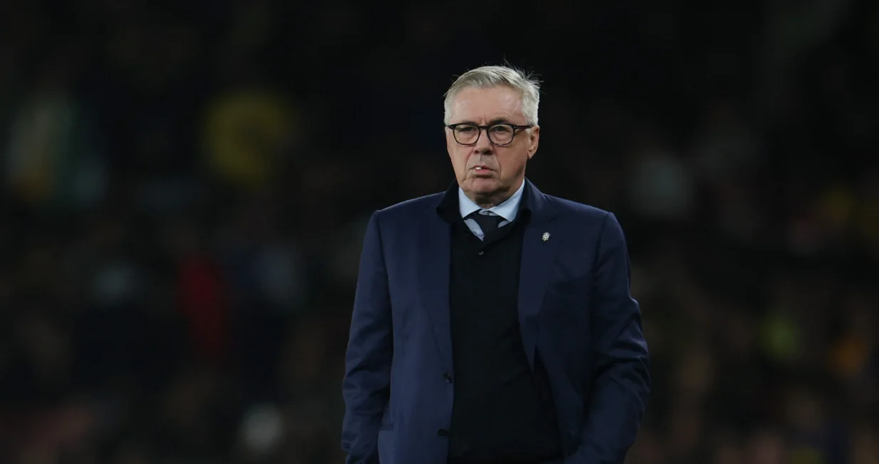 Soccer Football - International Friendly - Brazil v Senegal - Emirates Stadium, London, Britain - November 15, 2024 Brazil coach Carlo Ancelotti REUTERS/Isabel Infantes/Foto: Isabel Infantes