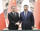 Emmanuel Macron i Xi Jinping/KMG/