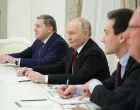 Members of the Russian delegation, led by President Vladimir Putin, attend a meeting with U.S. President Donald Trump's special envoy Steve Witkoff and son-in-law Jared Kushner at the Kremlin in Moscow, Russia, December 2, 2025. Sputnik/Alexander Kazakov/Pool via REUTERS ATTENTION EDITORS - THIS IMAGE WAS PROVIDED BY A THIRD PARTY./Alexander Kazakov
