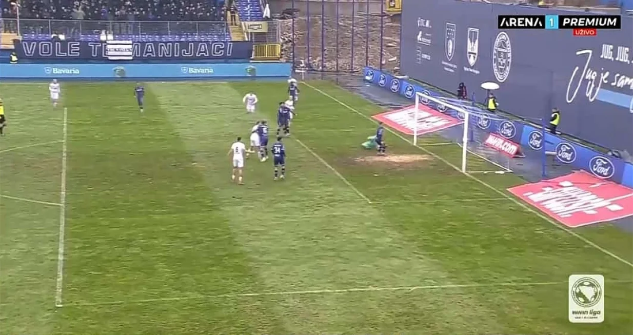 Gol Tomića za Široki Brijeg (FOTO: Screenshot/Arenasport)/Foto: 