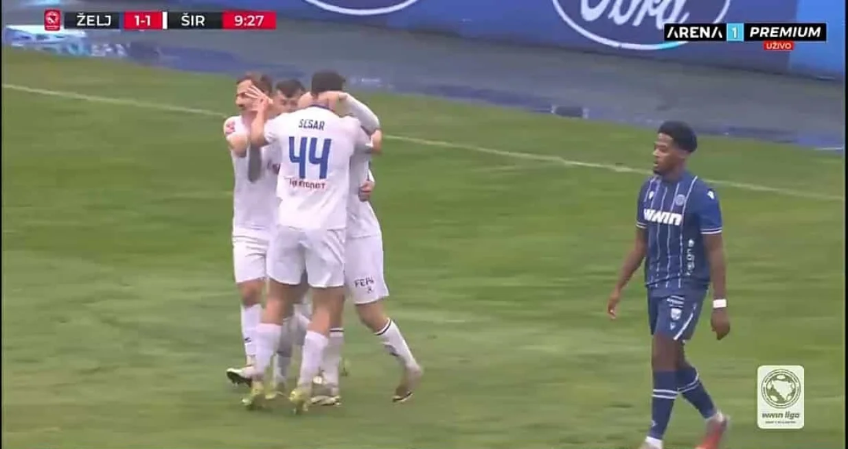 Gol Tomića za Široki Brijeg (FOTO: Screenshot/Arenasport)/Foto: 