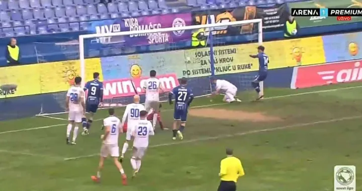 Cvetanoski pogodio protiv Širokog Brijega (FOTO: Screenshot/Arenasport)/Foto: 