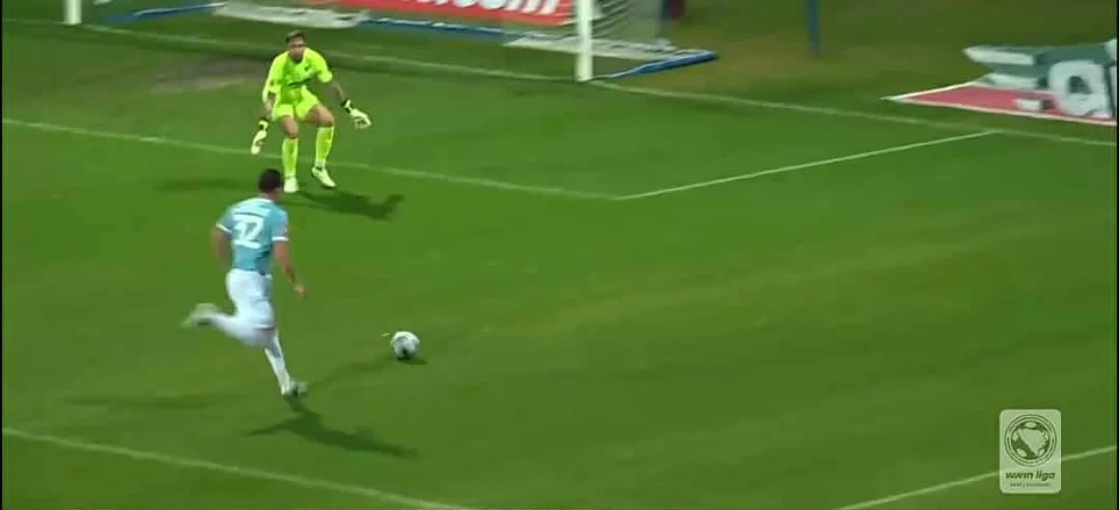 Gol Živkovića protiv Sloge (FOTO: Screenshot/Arenasport)/Foto: 