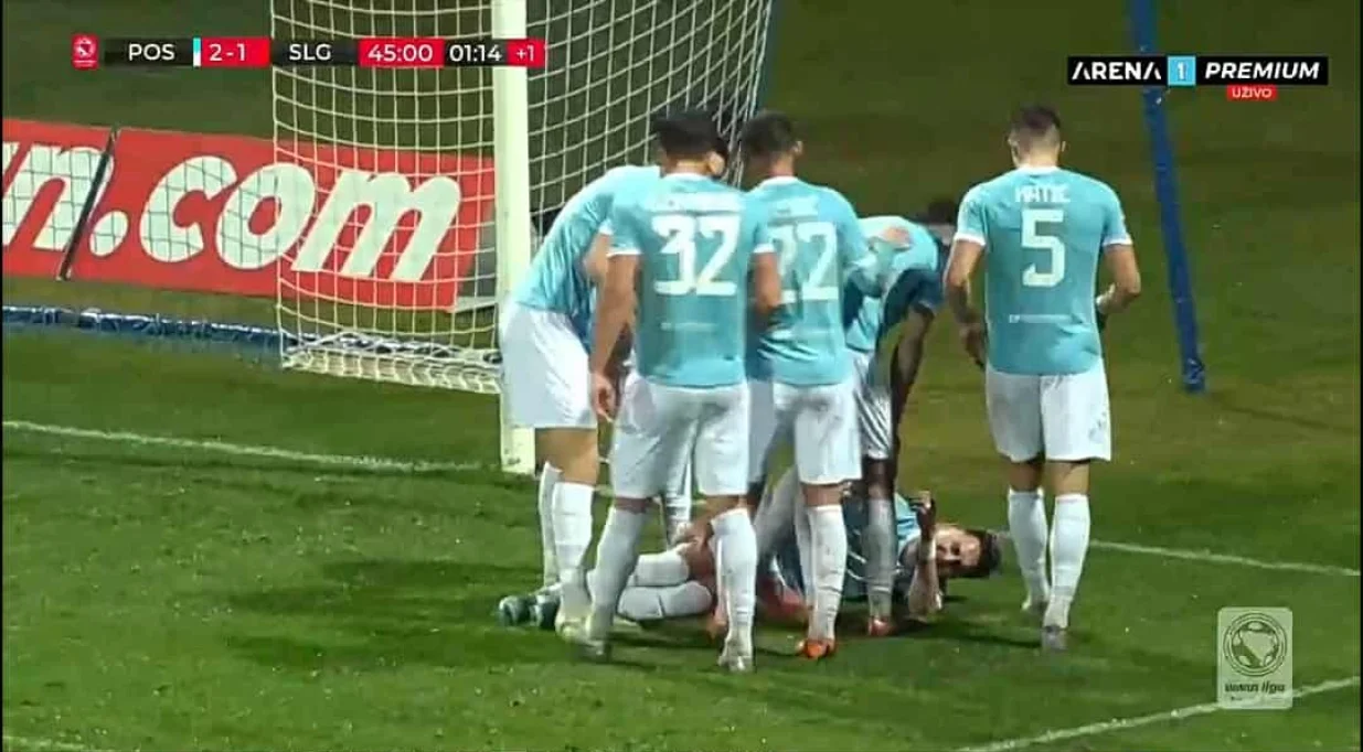 Gol Krekovića za preokret Posušja protiv Sloge (FOTO: Screenshot/Arenasport)/Foto: 