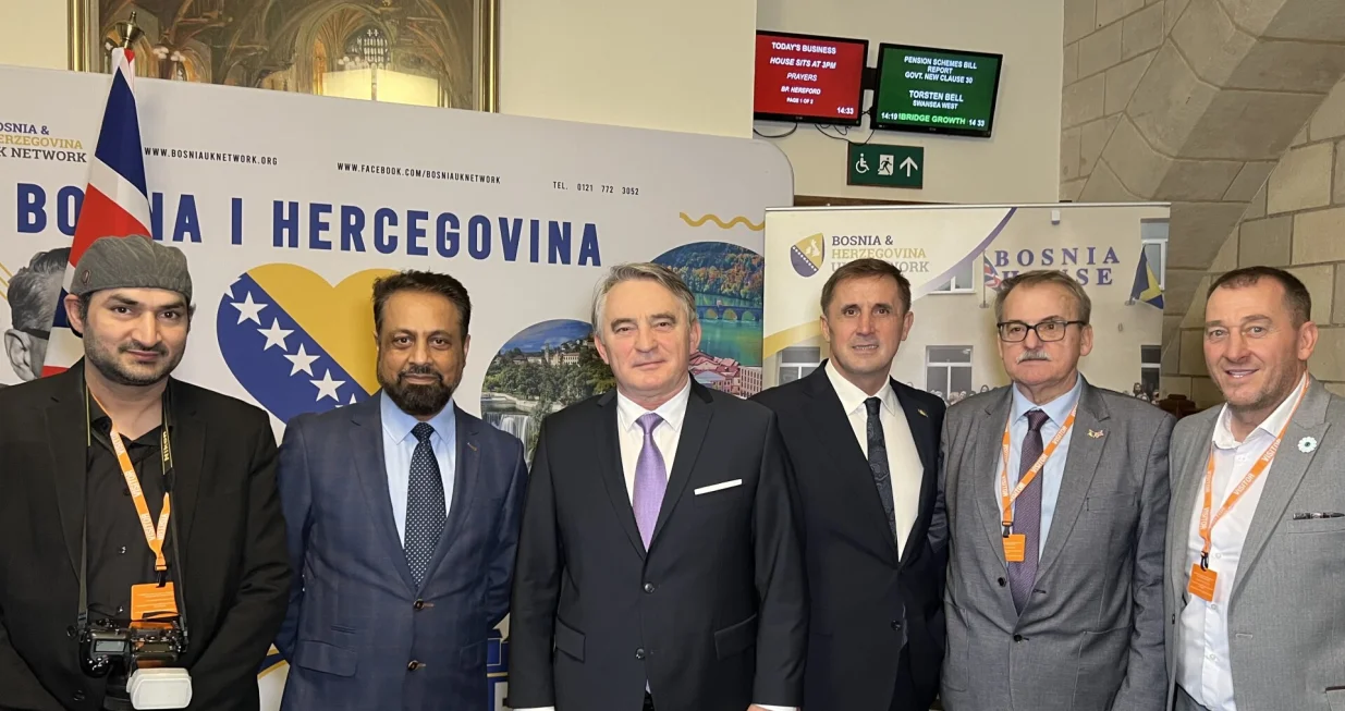 Željko Komšić, Anes Cerić; Dan državnosti BiH obilježen je u Domu parlamenta Ujedinjenog Kraljevstva na svečanom prijemu//