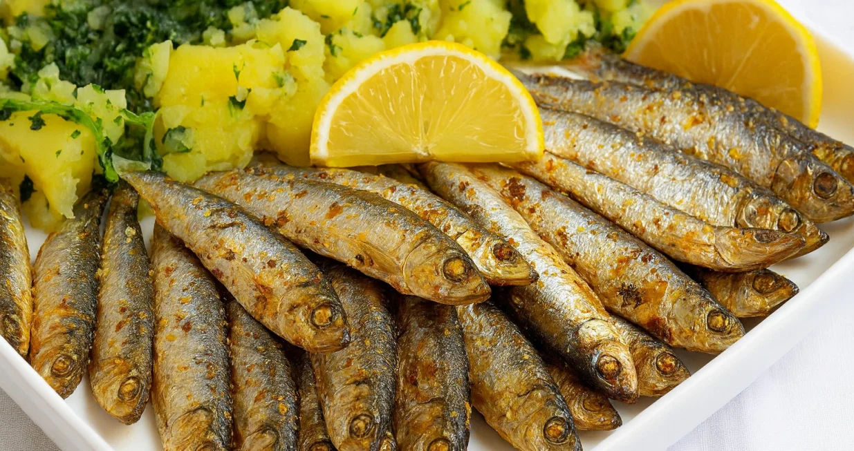 Girice sa krompir salatom//