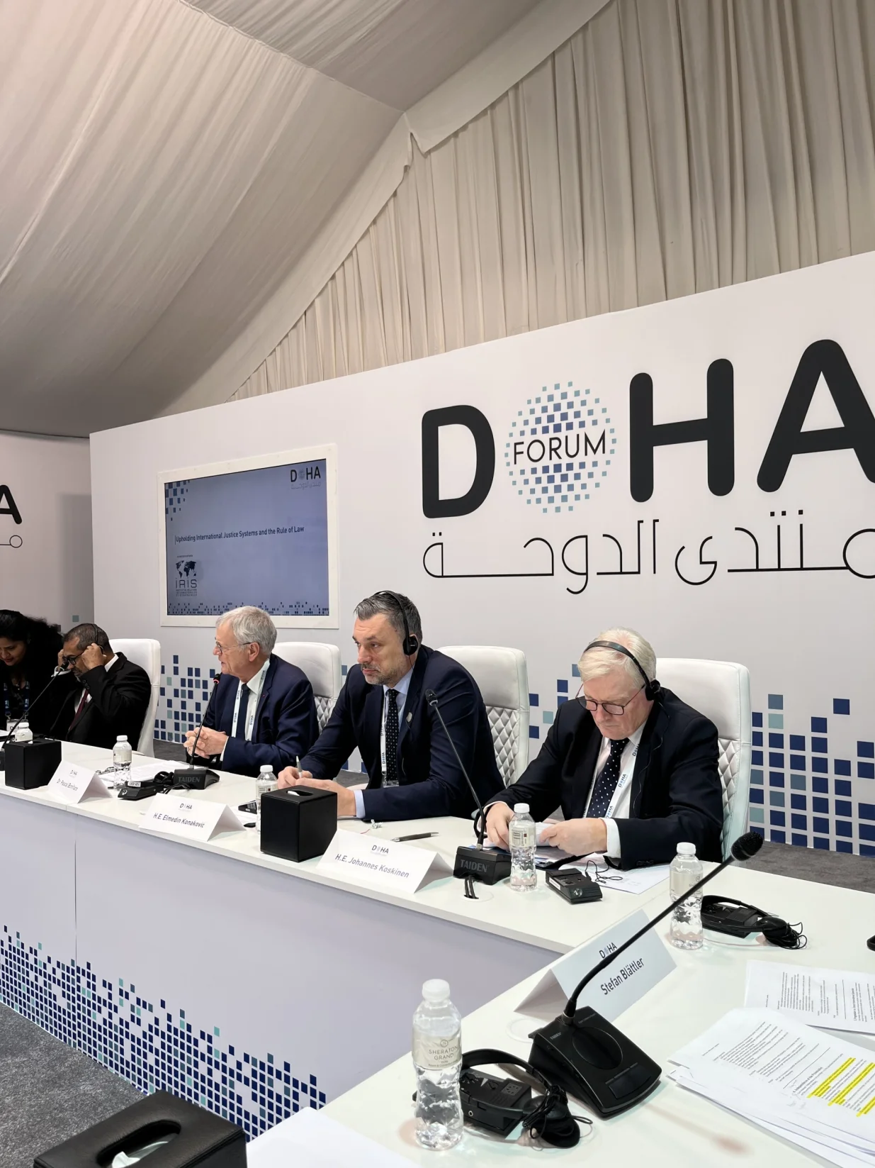 Elmedin Konaković na Doha Forumu u Dohi, u Kataru//