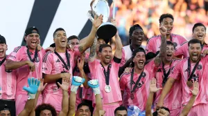 Messi i družina slave titulu/Foto: 