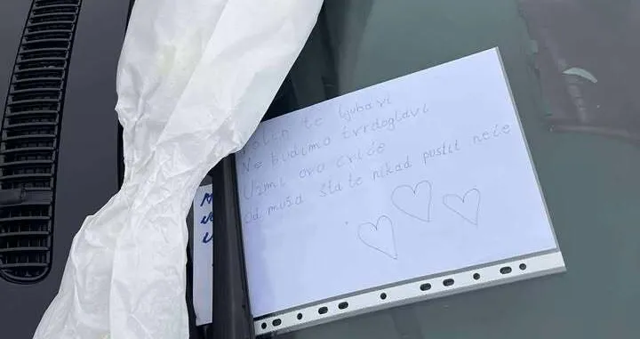 Poruka na automobilu/Prometne Zgode I Nezgode