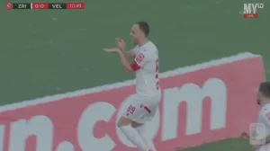 Bilbija postigao vodeći gol za Plemiće (FOTO: Screenshot/MYTV)/Foto: 