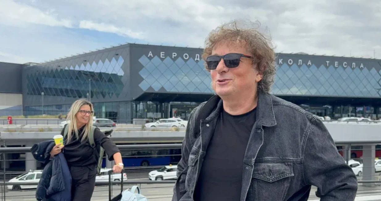 Marta Keler i Zijo Valentino, Beograd, aerodrom/Telegraf.rs