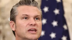 U.S. Secretary of Defense Pete Hegseth speaks during the Australia-United States Ministerial Consultations (AUSMIN) at the State Department in Washington, D.C., U.S., December 8, 2025. REUTERS/Kevin Lamarque/Kevin Lamarque