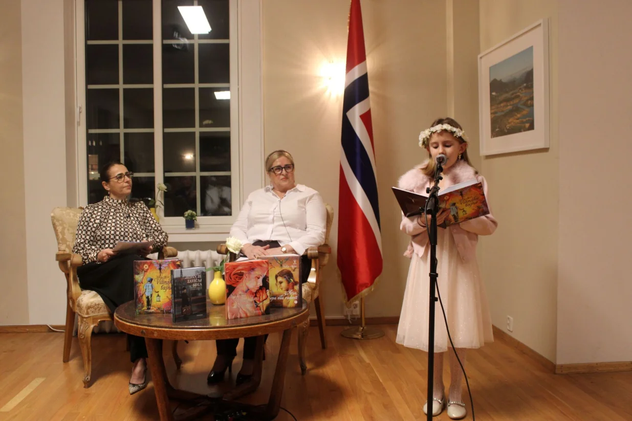 Promocija knjige za djecu "Vilinske tajne" autorice Edhije Mahić u Ambasadi BiH u Oslu/Fahro Konjhodžić