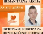 Ali Adžem, apel za pomoć, humanitarna akcija/