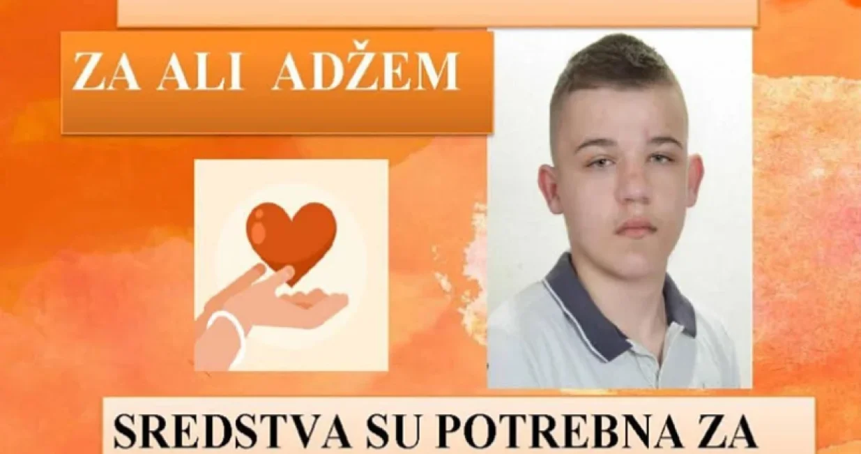 Ali Adžem, apel za pomoć, humanitarna akcija/