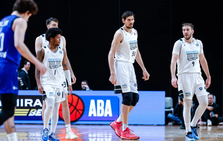 in action during AdmiralBet ABA League 2025/2026 basketball match between Perspektiva Ilirija and Buducnost VOLI in Tivoli Hall, Ljubljana, Slovenia on December 13, 2025/Foto: Ales Fevzer