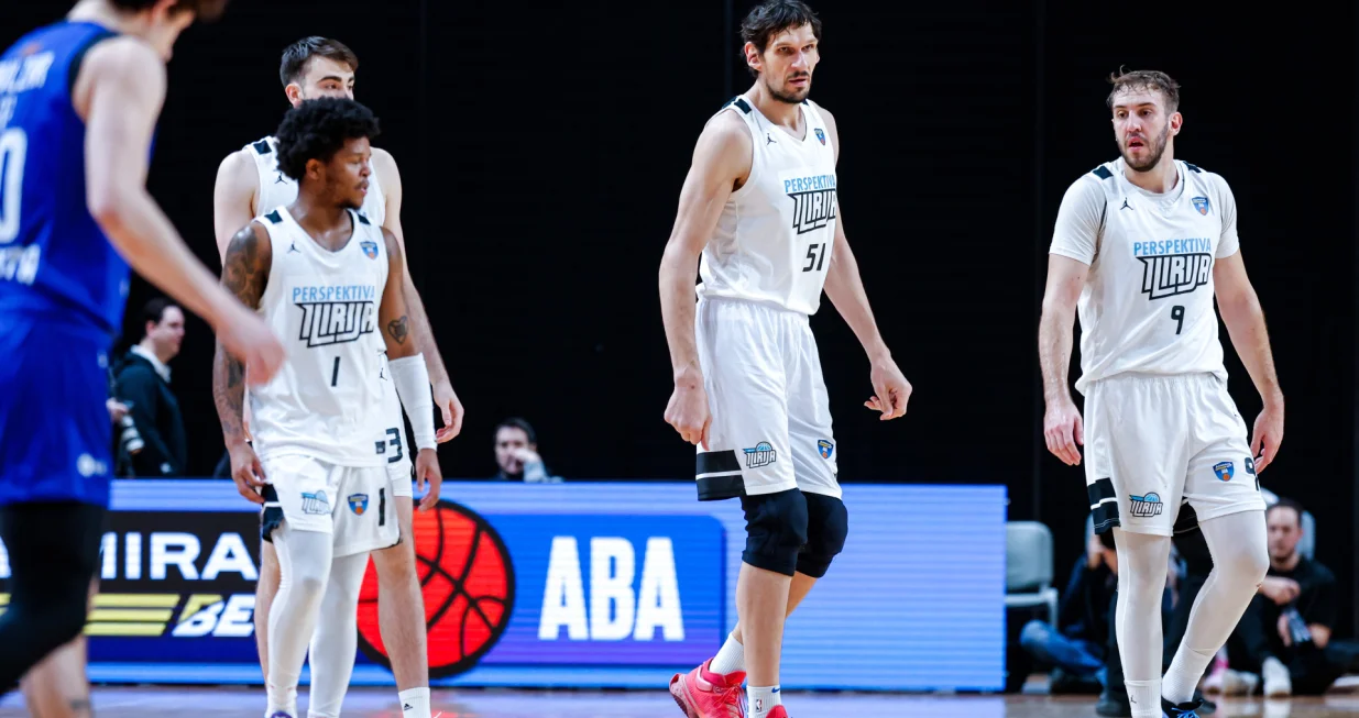 in action during AdmiralBet ABA League 2025/2026 basketball match between Perspektiva Ilirija and Buducnost VOLI in Tivoli Hall, Ljubljana, Slovenia on December 13, 2025/Foto: Ales Fevzer
