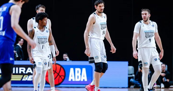 in action during AdmiralBet ABA League 2025/2026 basketball match between Perspektiva Ilirija and Buducnost VOLI in Tivoli Hall, Ljubljana, Slovenia on December 13, 2025/Foto: Ales Fevzer