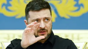 Ukraine's President Volodymyr Zelenskiy speaks as he answers a question during a meeting with the media, amid Russia's attack on Ukraine, in Kyiv, Ukraine, November 7, 2025. REUTERS/Valentyn Ogirenko/Valentyn Ogirenko