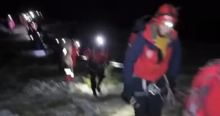 GSS Prenj, akcija izvlačenja tijela planinara, Visočica/Gss Prenj