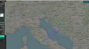 Podaci o letu aviona Vlade RS-a/