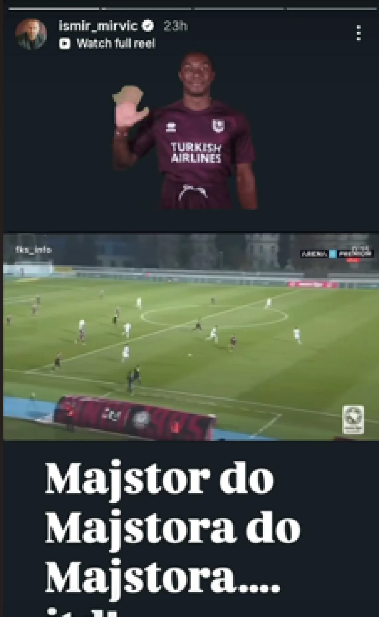 Mirvićev "story"/Foto: 