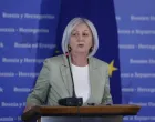 Borjana Kri&scaron;to, predsjedavajuća Vijeća ministara BiH, obraćanje nakon sjednice/Fena