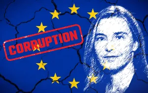 Korupcija EU, Federica Mogherini, vizual za kolumnu,/Benjamin Krnić