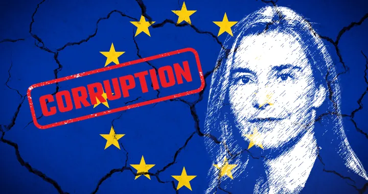 Korupcija EU, Federica Mogherini, vizual za kolumnu,/Benjamin Krnić