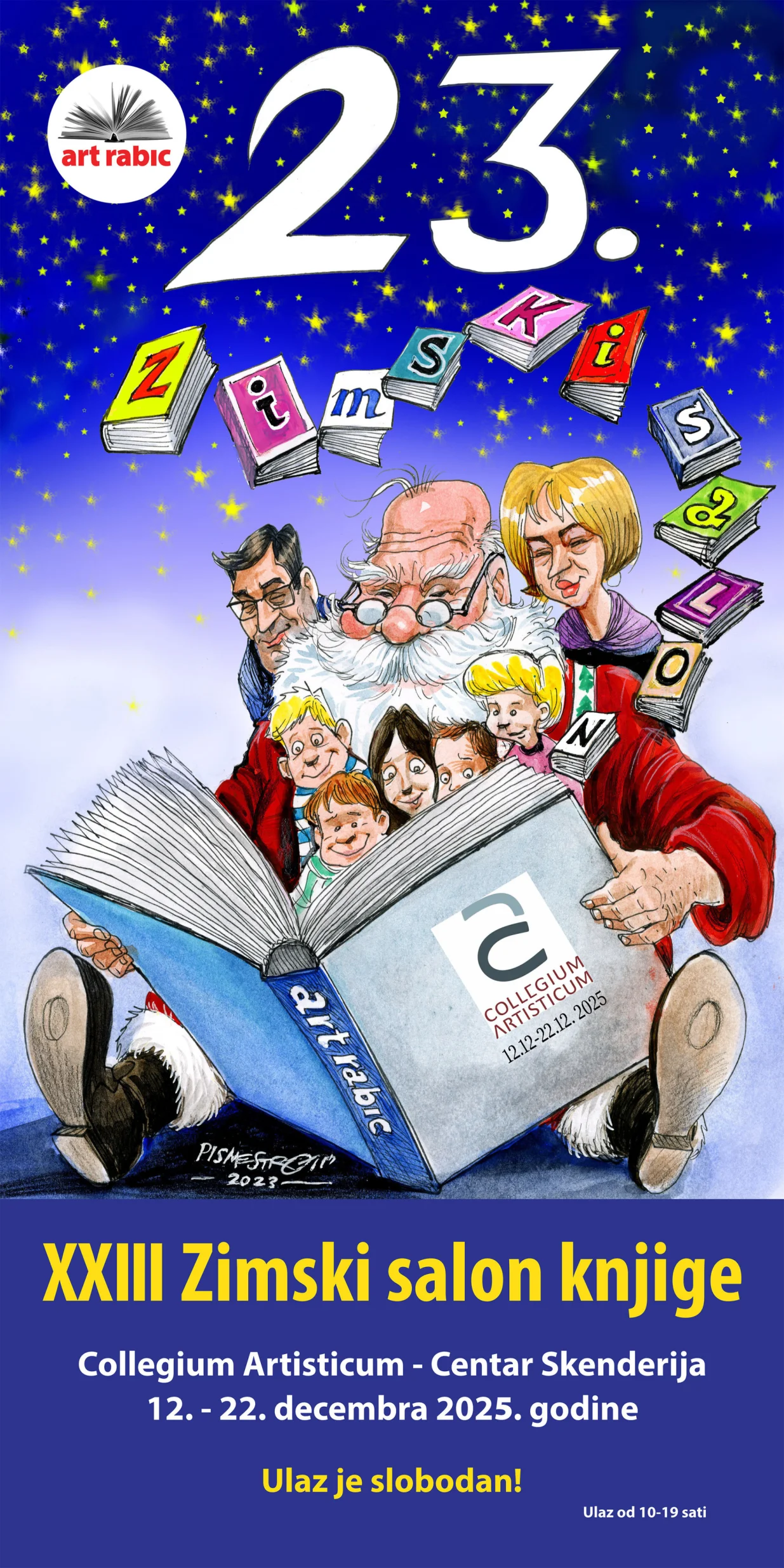 Zimski salon knjige u Collegium artisticumu/