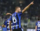epa10274017 Inter Milan's Stefan de Vrij celebrates after scoring the 1-0 goal during the Italian Serie A soccer match between FC Inter and Sampdoria, in Milan, Italy, 29 October 2022. EPA/MATTEO BAZZI/Foto: Matteo Bazzi