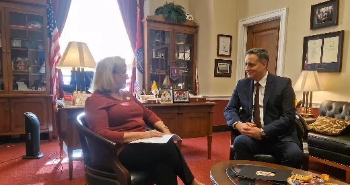 Denis Bećirović i Ann Wagner, sastanak, Washington/Prtsc