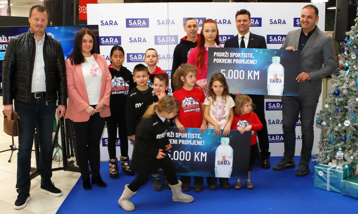 SARA voda donacijom podržala sportske projekte koji stvaraju pozitivne promjene u BiH10.000 KM za inicijative koje kroz sport povezuju djecu, mlade i zajednicu/Pecanac Zlatan Zlajs