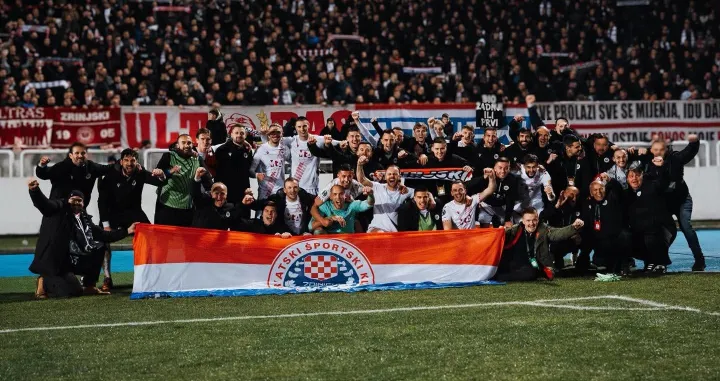 Slavlje igrača Zrinjskog/Foto: 